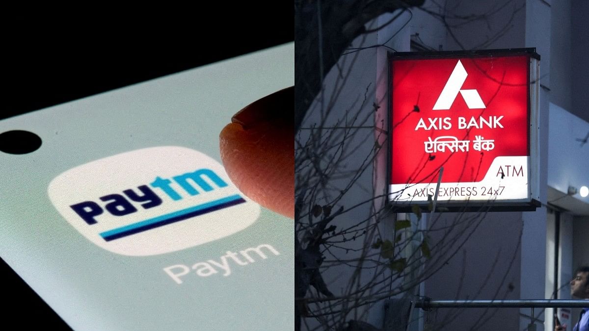 <div class="paragraphs"><p>Logos of Paytm and Axis Bank.</p></div>